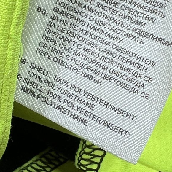 Adidas Climacool 1/4 Zip Pullover Neon Yellow Athletic Long Sleeve Women's Small - Picture 12 of 13